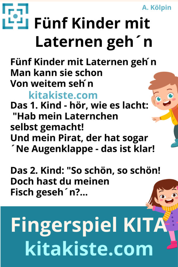 Fingerspiel Laternenfest Kindergarten