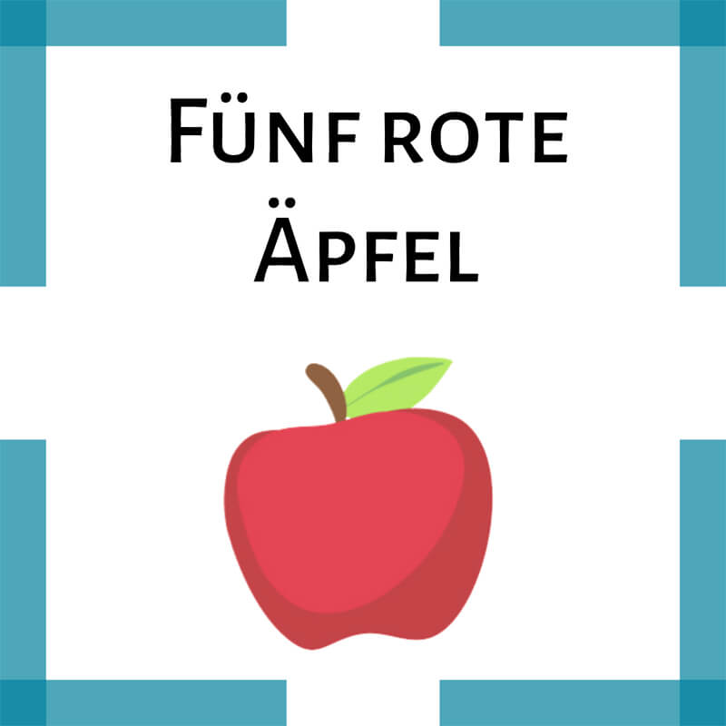 Kiste Kita Fünf Äpfel | rote REIM