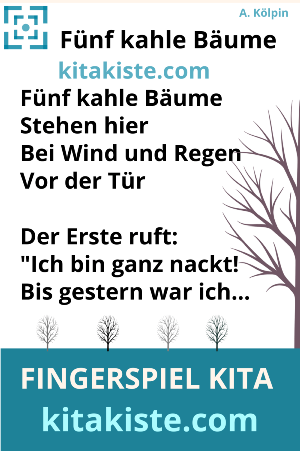 Fingerspiel / Gedicht Herbst Kindergarten
