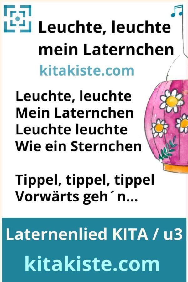 Laternenlied für Krippe und Kindergarten