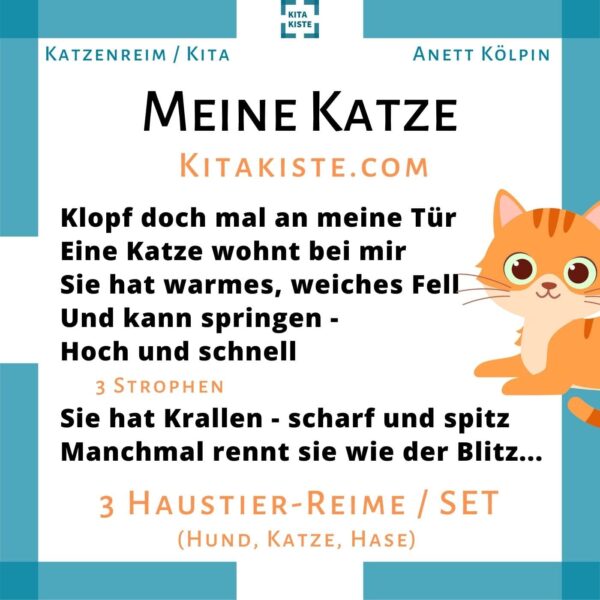 Gedicht Haustiere Kindergarten Voransicht