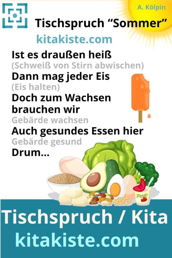 Tischspruch Sommer Voransicht